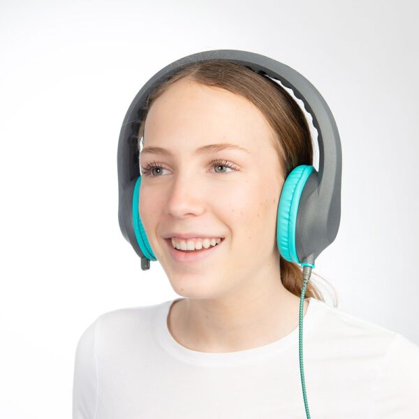 Kopfhörer EduFlex in den Farben Lime oder Aqua